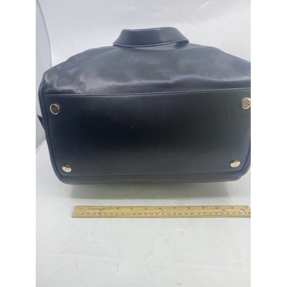 Jimmy Choo Justine Handbag Black Leather Shoulder Bag - Picture 3 of 12